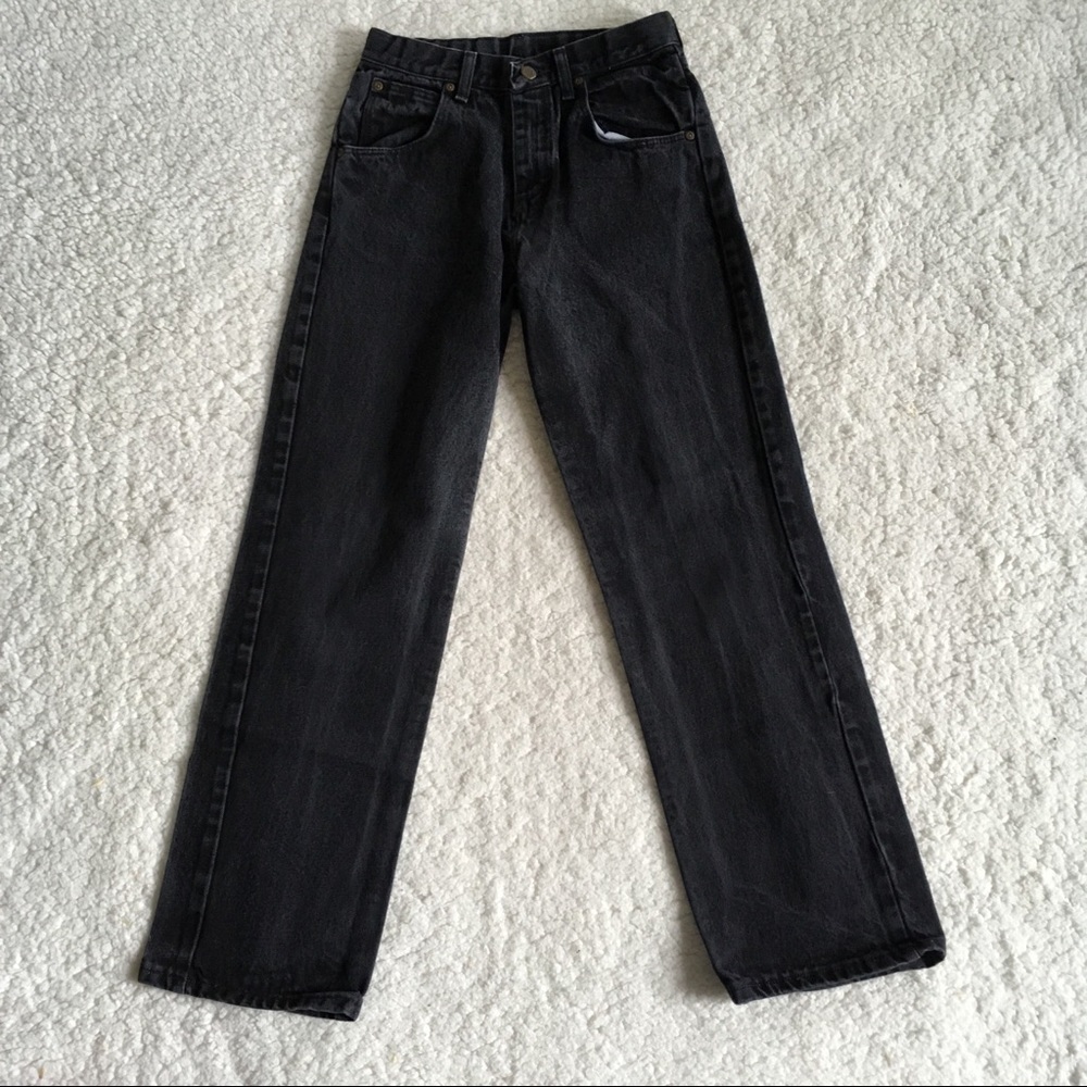 Wrangler Vintage Kids High Waisted Straight Jeans - Picture 3 of 5